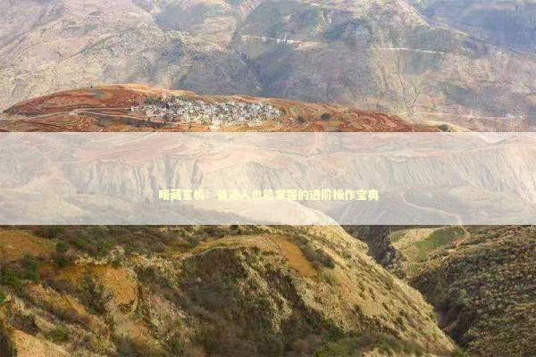 暗藏玄机：普通人也能掌握的进阶操作宝典